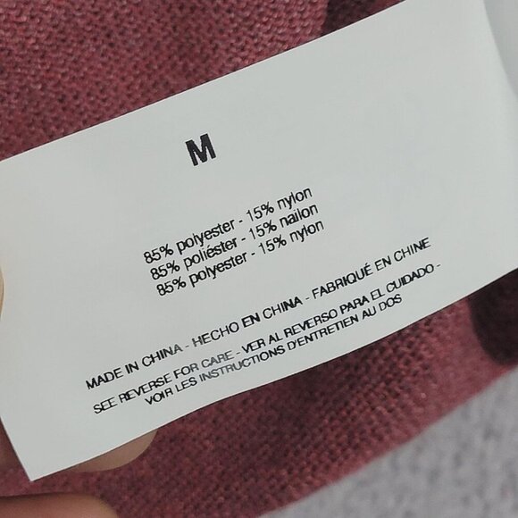 NEW Ella Moss Womens M Open Front Cardigan Sweater Dusty Rose Polyester 23CT - Picture 7 of 9